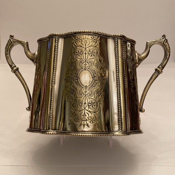 Antique Victorian Silver Plate Waste Bowl - Picture 3 of 12